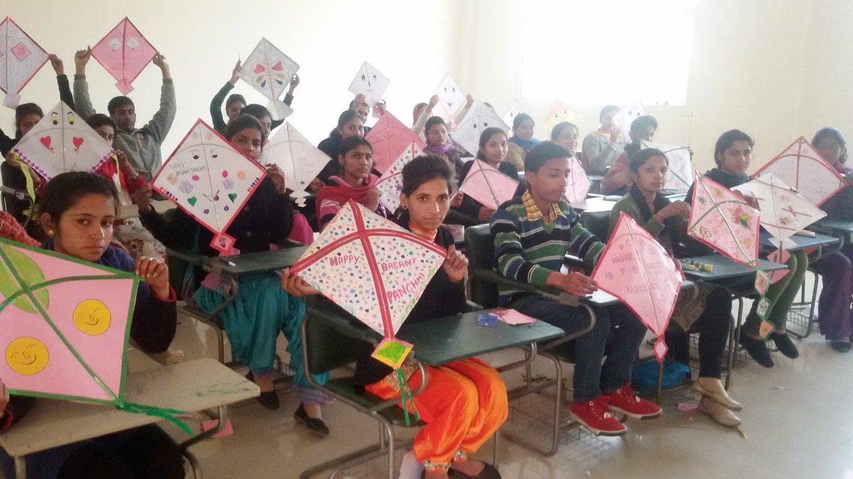 UGICollege's tweet photo. #Divya #Shiksha #Gurukul College of Education (#DSGCE) had celebrated #BasantPanchami with full of #enthusiasm https://t.co/omY2JlDALK