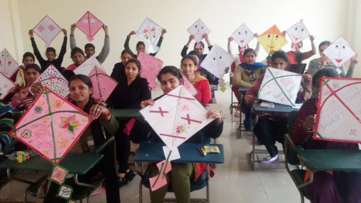 UGICollege's tweet photo. #Divya #Shiksha #Gurukul College of Education (#DSGCE) had celebrated #BasantPanchami with full of #enthusiasm https://t.co/omY2JlDALK
