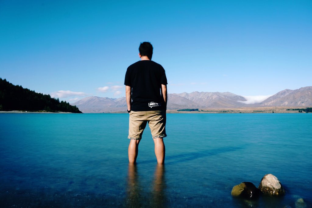 Lake Tekapo right now 👌. Travelling NZ on <a href="/kiwiexperience/">Kiwi Experience</a>.