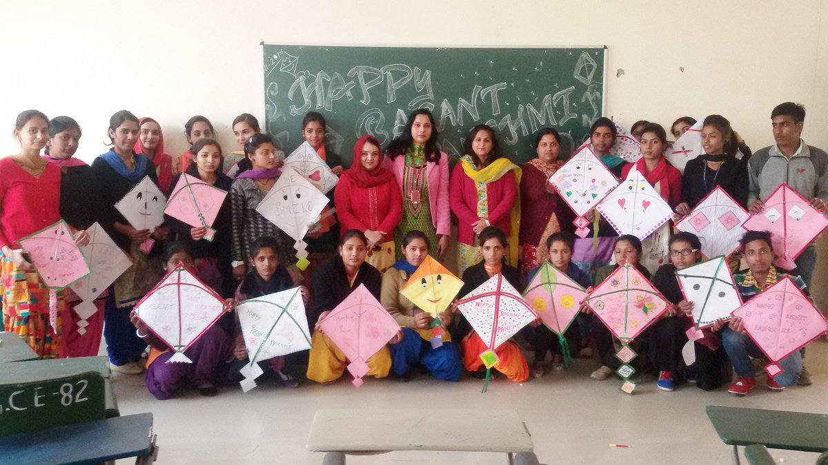 UGICollege's tweet photo. #Divya #Shiksha #Gurukul College of Education (#DSGCE) had celebrated #BasantPanchami with full of #enthusiasm https://t.co/omY2JlDALK