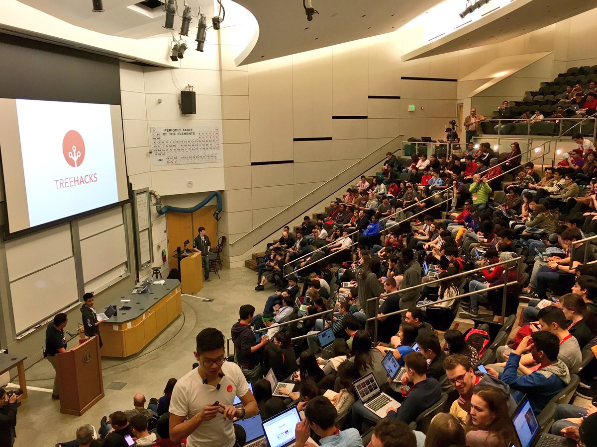 maximilien's tweet image. All the #TreeHackers gather at #HP&apos;s auditorium #TreeHack #IBMCloud #Bluemix