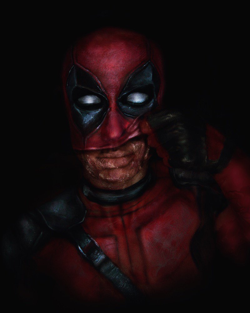 #deadpool facepaint I did on myself!

<a href="/VancityReynolds/">Ryan Reynolds</a> <a href="/deadpoolmovie/">Deadpool Movie</a>