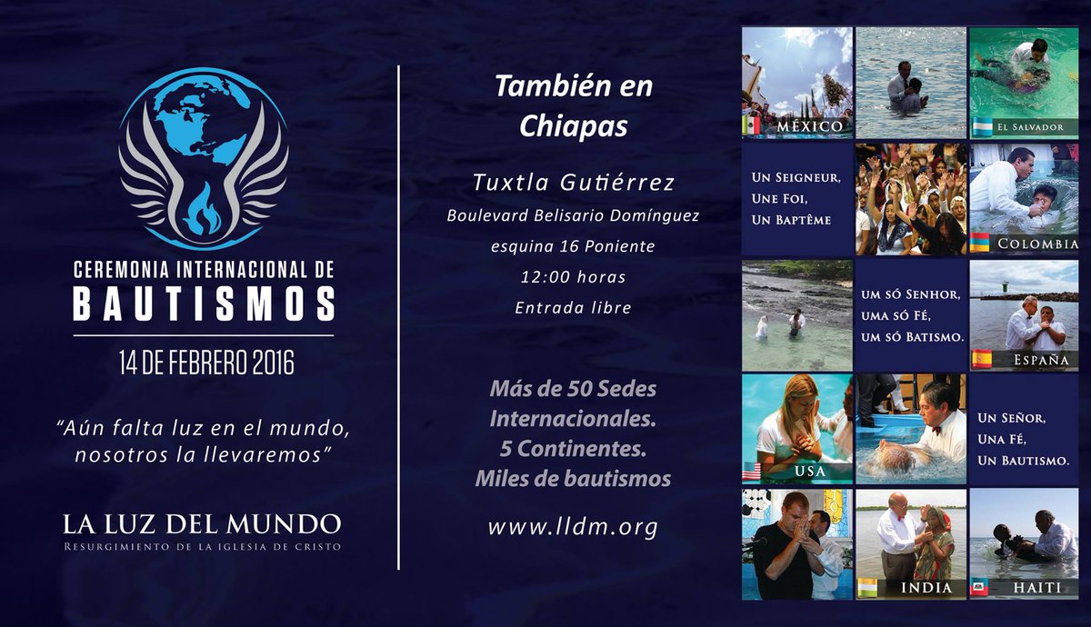 Deysukiz's tweet photo. En Chiapas también :) #LLDM
#LDMBautismos
#SoyLuzDelMundo https://t.co/usectbGOwr