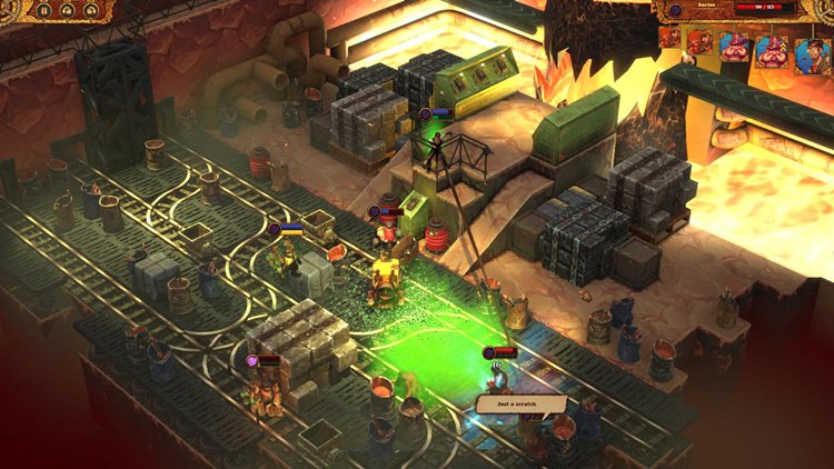 Darius using his spider like arms for combat, gouging his enemies from afar #screenshotsaturday #steampunk #indiedev