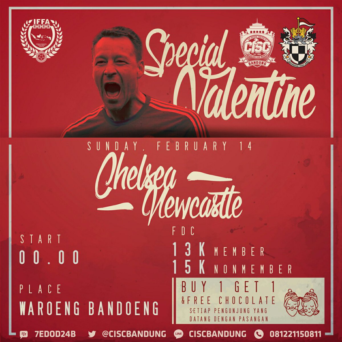 #NobarBPL.
Chelsea vs Newcastle
feat: <a href="/ToonTuneAink/">BOBOTOH NUFC</a> 

OG: 00.00 WIB.
<a href="/BandoengWaroeng/">Waroeng Bandoeng</a>
#Birukan #Romantiskan