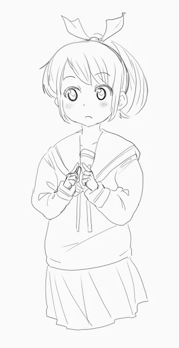 すげぇ久しぶりに絵を描いたぞ 敷波ちゃん 