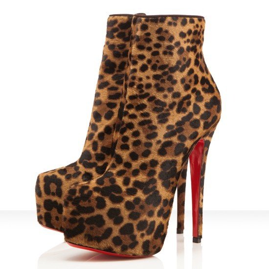 louboutin cheetah booties