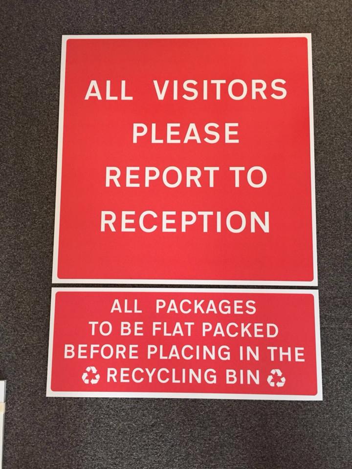 BFramedUK's tweet photo. New Car Park Dibond Signage, ready to install! #DibondSigns #directionsigns https://t.co/Ry3OhI1VSo