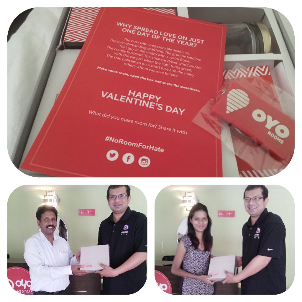 edithberts's tweet photo. Wow what a pleasant surprise :) thank you @oyorooms #NoRoomForHate.
Oyo Rooms Indiranagar Double Road thank you..... https://t.co/KlXEShXaTh