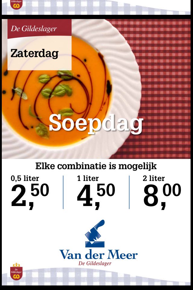 slager_vdmeer's tweet photo. Vanaf nu, iedere zaterdag 'Soepdag'. Heerlijke soepen uit eigen keuken! https://t.co/TMK0vsDDNG