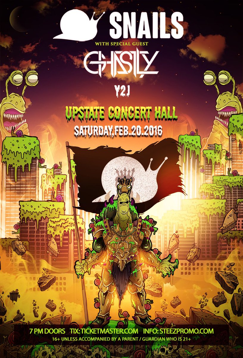 DJ_Y2J_'s tweet photo. Im so happy to announce that I will joining the stage w/ @snailmusic &amp; @Ghastly Feb 20th! #snailedit #enterslugzcity https://t.co/FOjpntZGWo