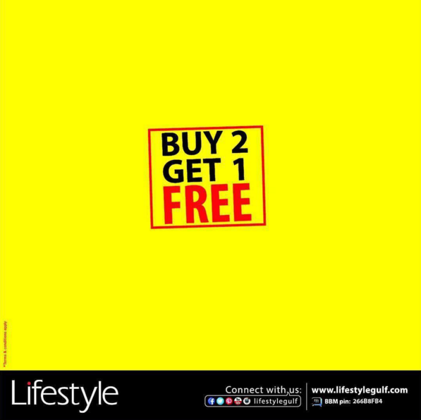 bahrainthisweek's tweet photo. Buy 2 Get 1 Free on your favorite Store LIFESTYLE!!

Valid till 23rd Feb. T&amp;C Apply. #oasisbahrain @lifestylegulf https://t.co/uhm0sPHKIv