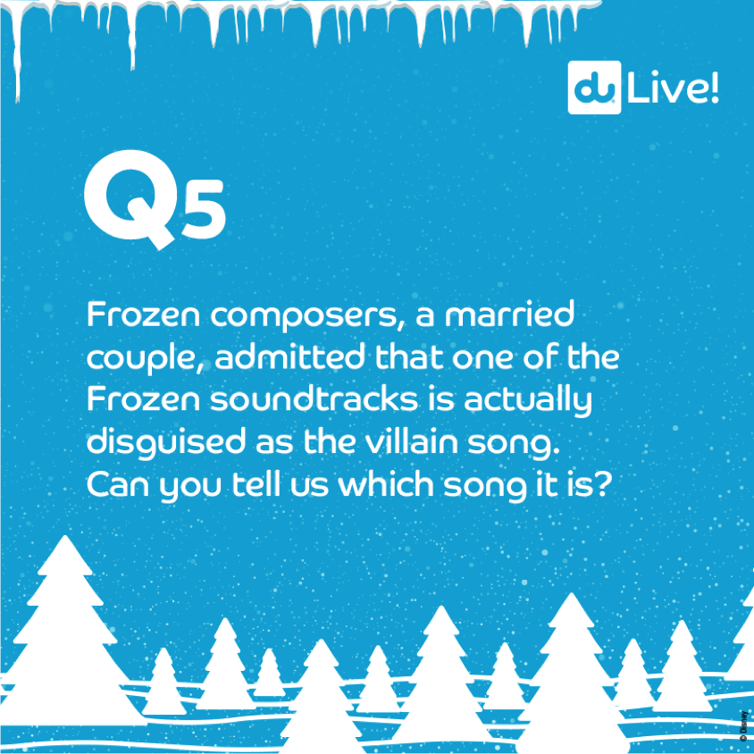 dutweets's tweet photo. It's the last day of #FrozenWeek ☃Reply below with the correct answer for a chance to win the last pair of tickets! https://t.co/KrHmhbqGbx