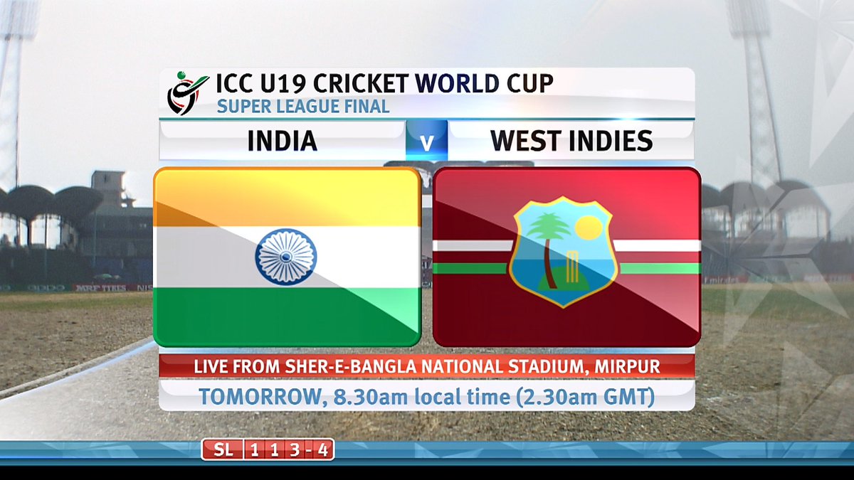 U19CWCfinal's tweet photo. RT @ICC: Who will take home the #U19CWC trophy? Find out TOMORROW https://t.co/4GPho9O1v0/s/8IYz