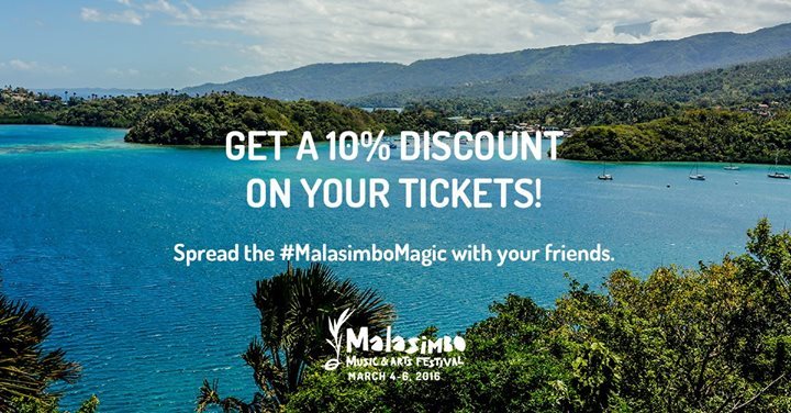 Share the #MalasimboMagic with your friends and get 10% off your ticket purchase!
1. Share the lineup on your timel…