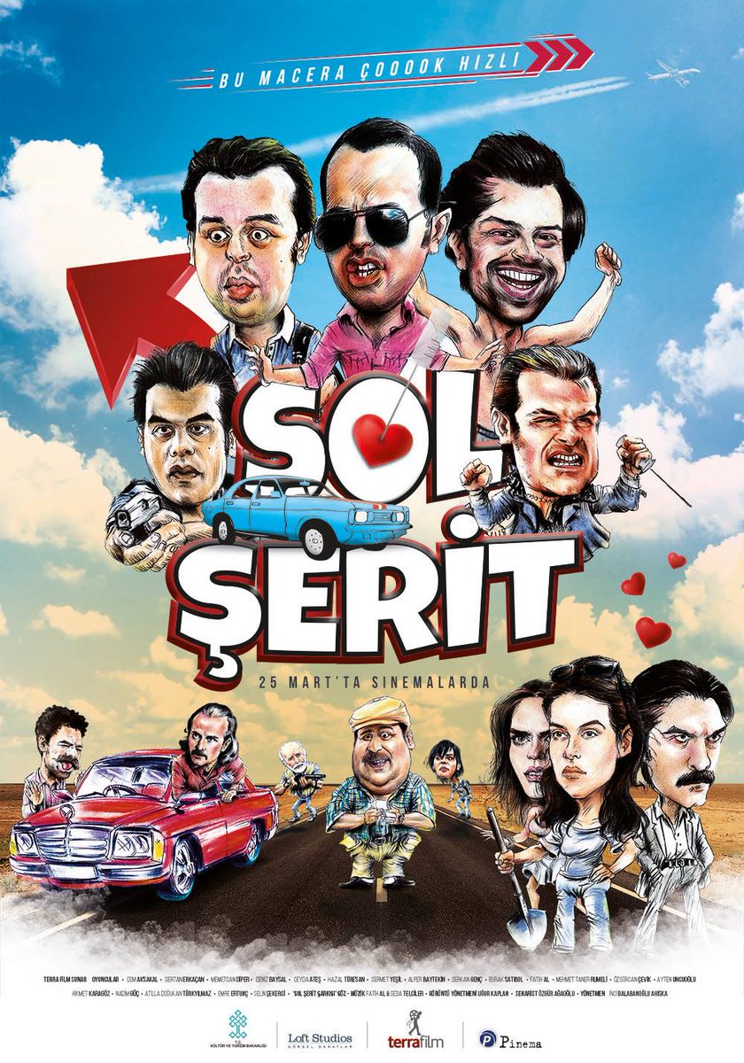 Filmden ilk afiş....
Bu macera çoookk hızlı...
Sol Şerit 25 MART'TA SİNEMALARDA
#solşeritfilmi