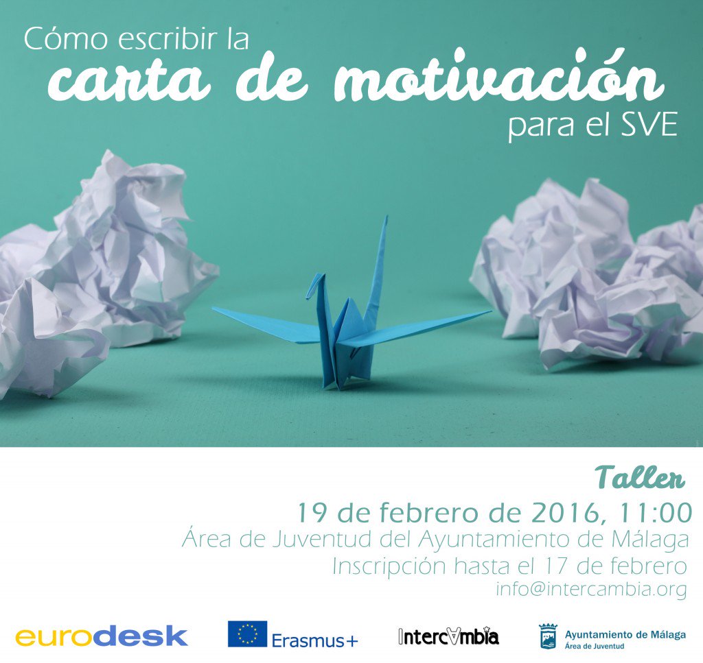 Taller ¿Cómo escribir carta de motivación para mi SVE? - europaerestu.eu/taller-como-es…