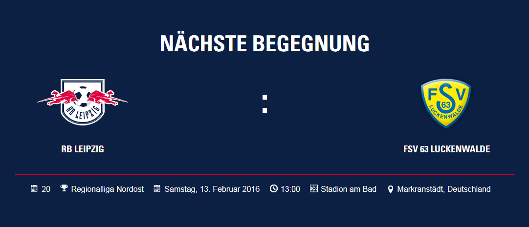RBLeipzig's tweet photo. Um 13.00 Uhr empfängt die #RBLU23 den FSV Luckenwalde im Stadion am Bad. Infos: https://t.co/TVLFAGrkKl #RBLLUCK https://t.co/I43ia9T3aW