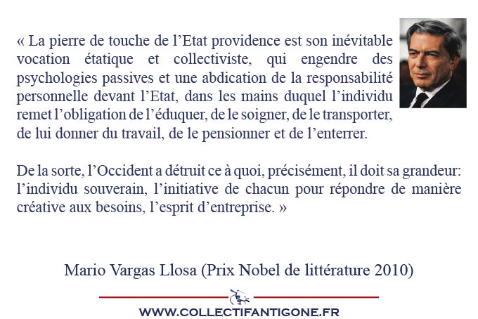 La pierre de touche de l’État providence... Mario Vargas Llosa