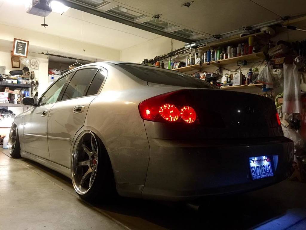 InfinitiAgora's tweet photo. Last day with these wheels on gonnabe on stocks for a bit 😓 #g35sedan #g35 #infiniti #infinitidriver #g35nation #g… https://t.co/4UplGk2jRn