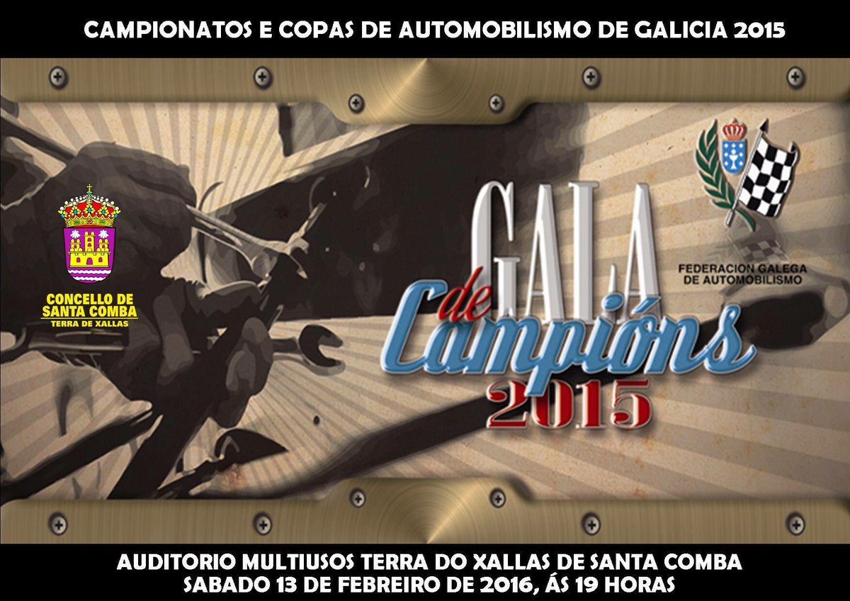 todoautocross's tweet photo. Hoy en Galicia se celebra la Gala de Campeones, en la localidad de Santa Comba. https://t.co/HvWU1ftxFP