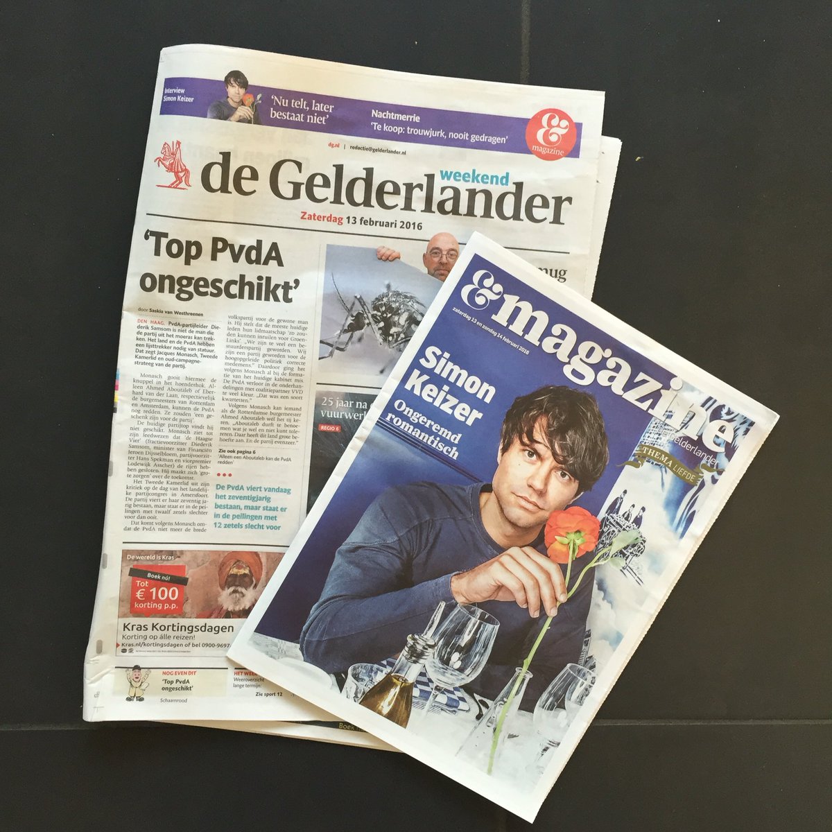 Weer een gratis krantje. Ik hoop niet dat er iemand zonder krantje zit! #tochbedankt #krantenjongen <a href="/DeGelderlander/">De Gelderlander</a>