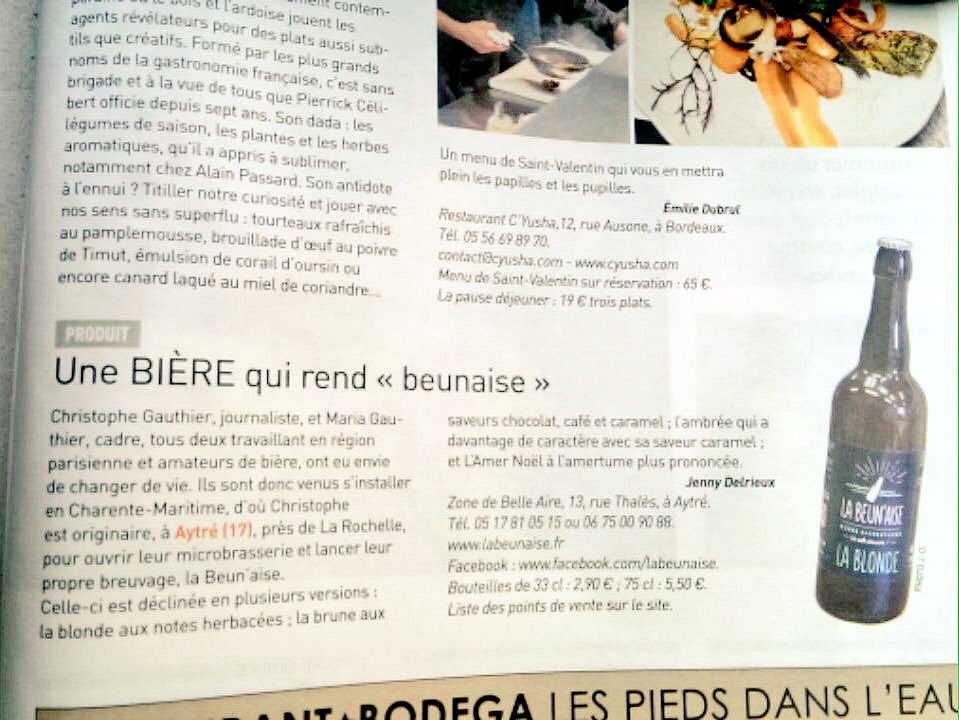 labeunaise's tweet photo. Oh la petite surprise dans Le Mag Sud Ouest de ce week-end ! Ça fait chaud au cœur ! https://t.co/inopXWqiku