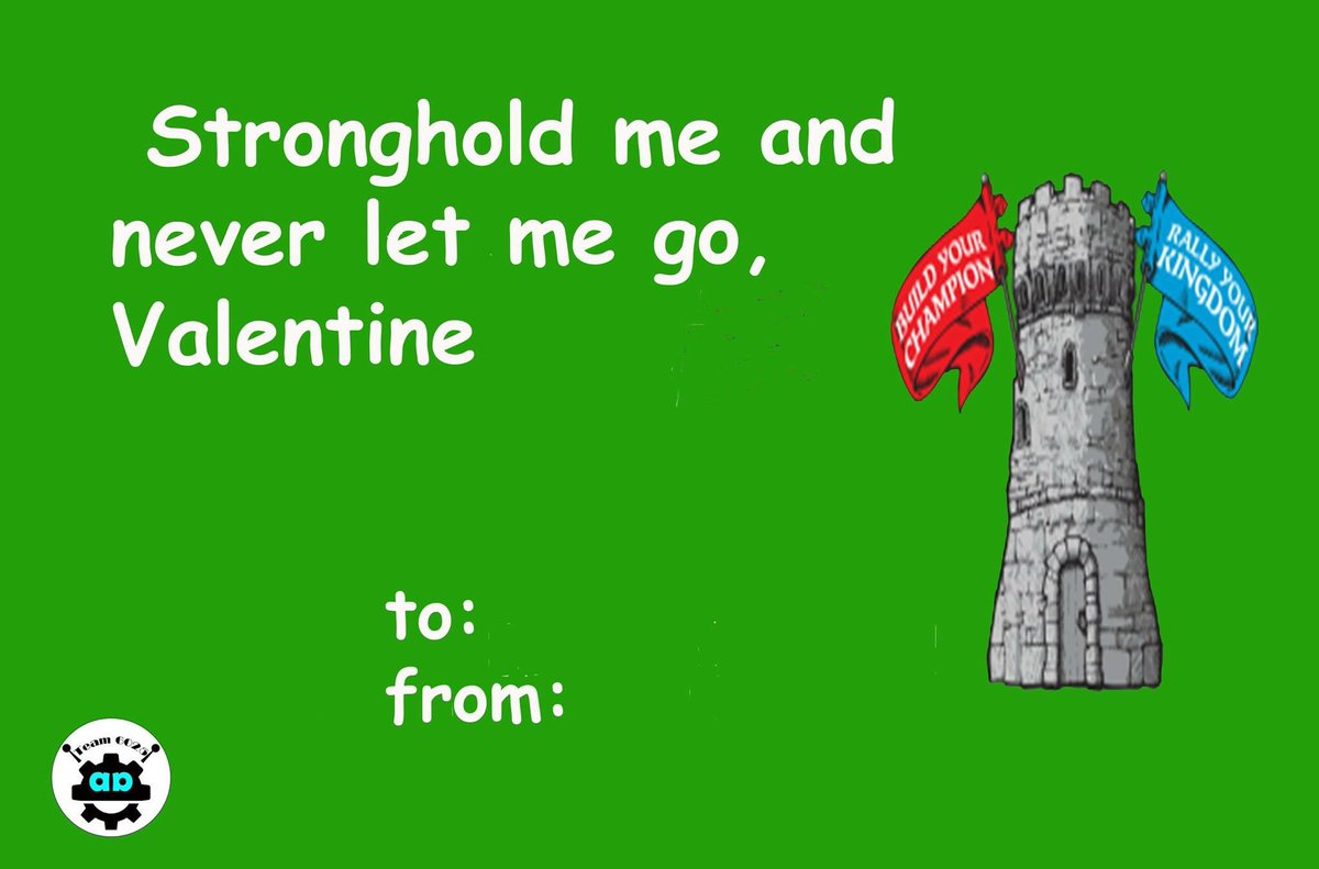 Happy Valentines Day from 6025!We nominate u all dear robotics friends! <a href="/FIRSTweets/">FIRST</a> @frcteams #FRCVDAYCARDCHALLENGE