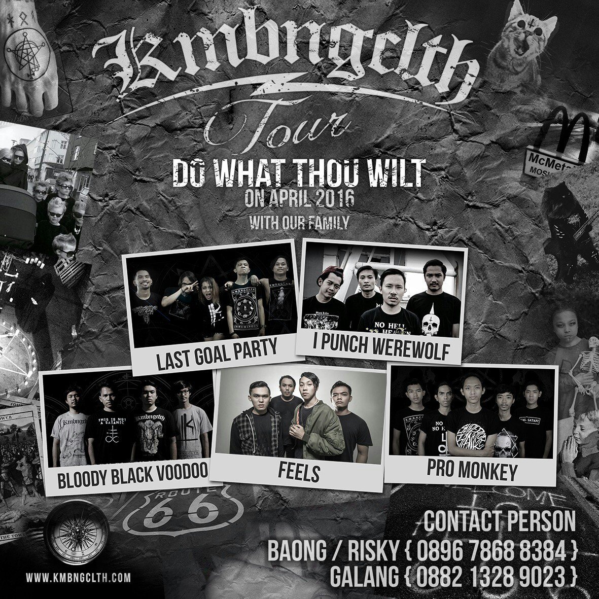 Prepare yourself for <a href="/kmbngclth/">K M B N G C L T H</a> Tour " Do What Thou Wilt " on April!