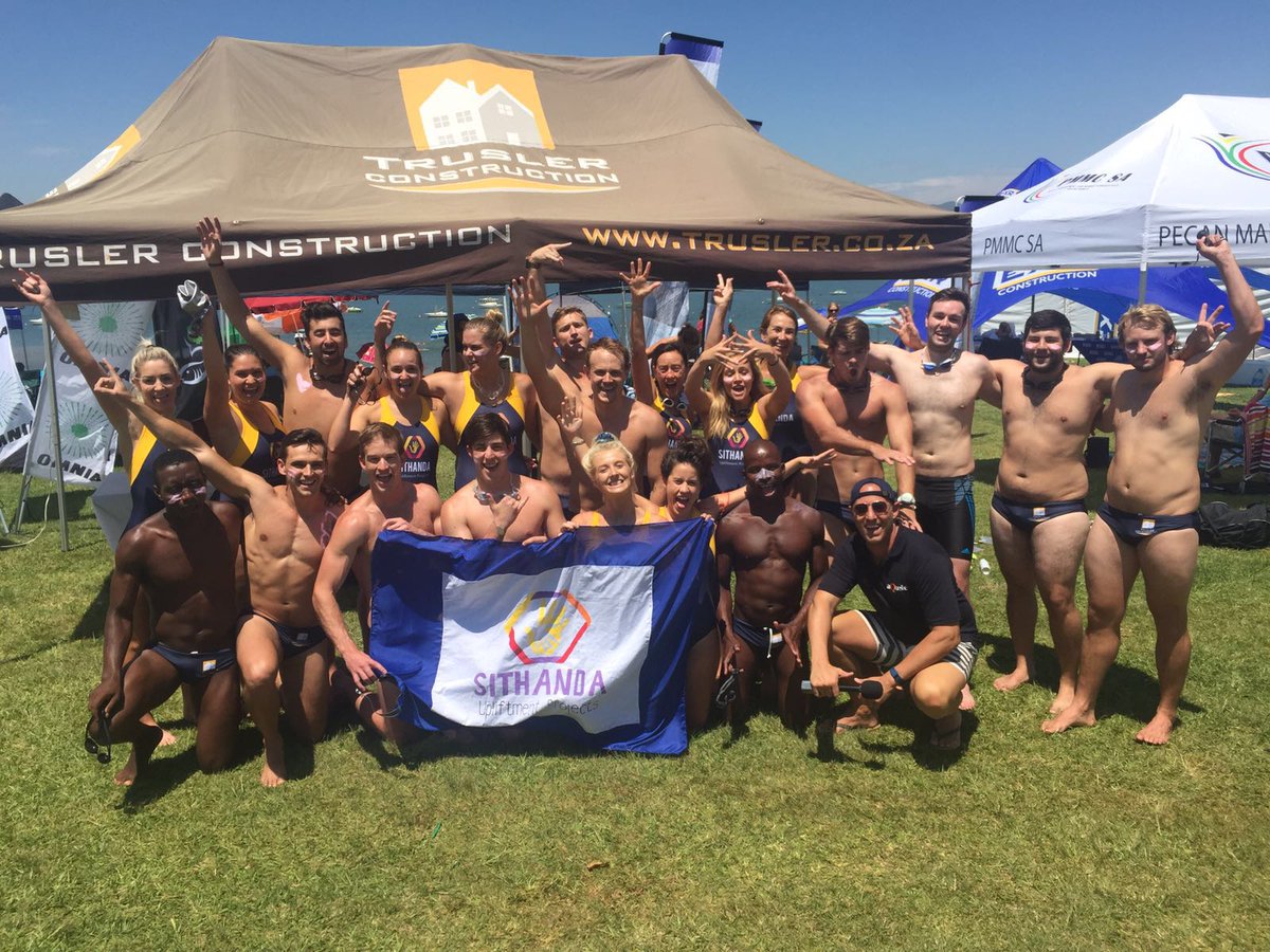 ecr9495's tweet photo. The Sithanda Upliftment team are in the water &amp; our 16 miler, Georgia-Mai has only 2 more miles left for today! https://t.co/9sHzpqjgp8