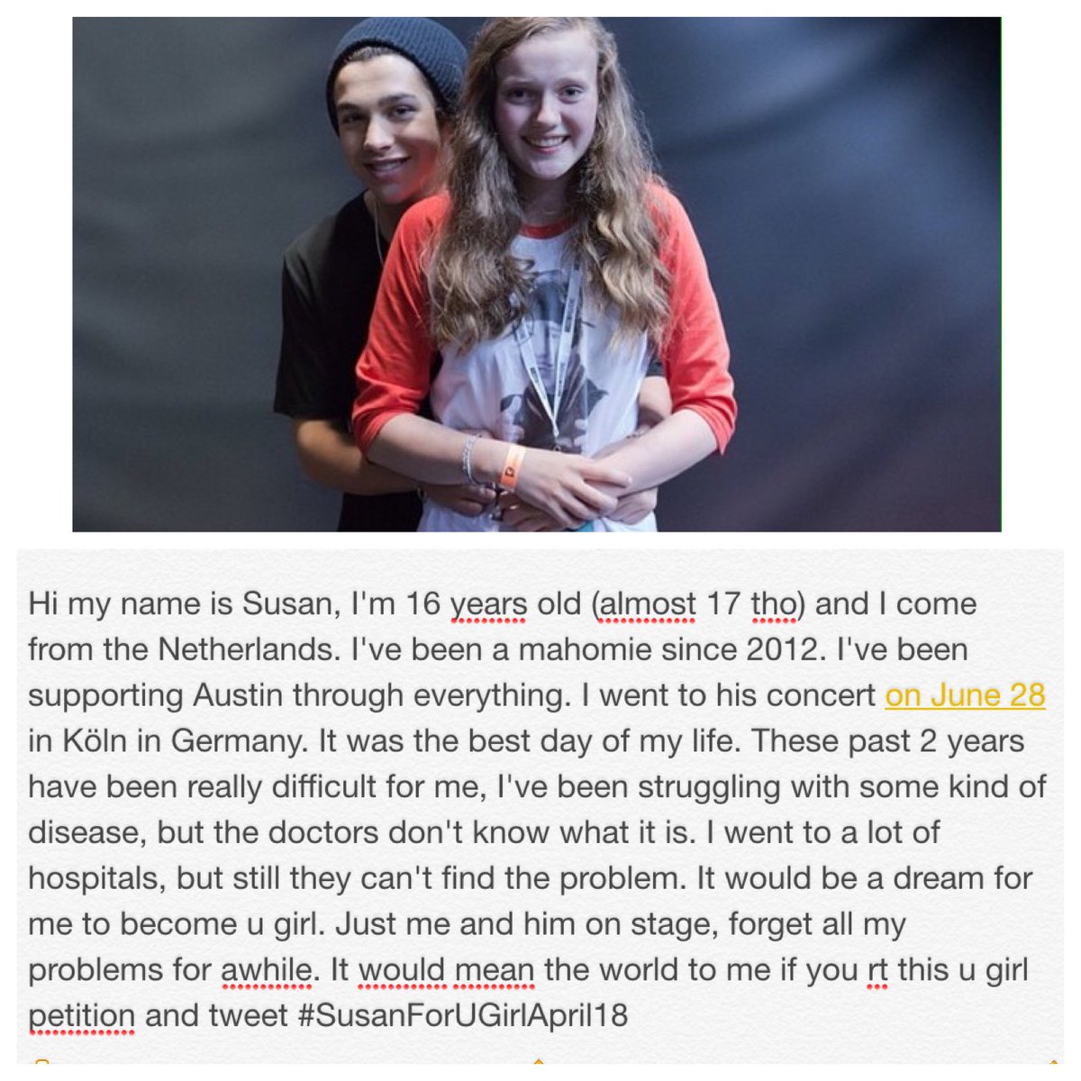 ShawnsCutiePie's tweet image. RT to be added to my U girl petition and tweet #SusanForUGirlApril18 
@blumsteinmike @CPasalodos