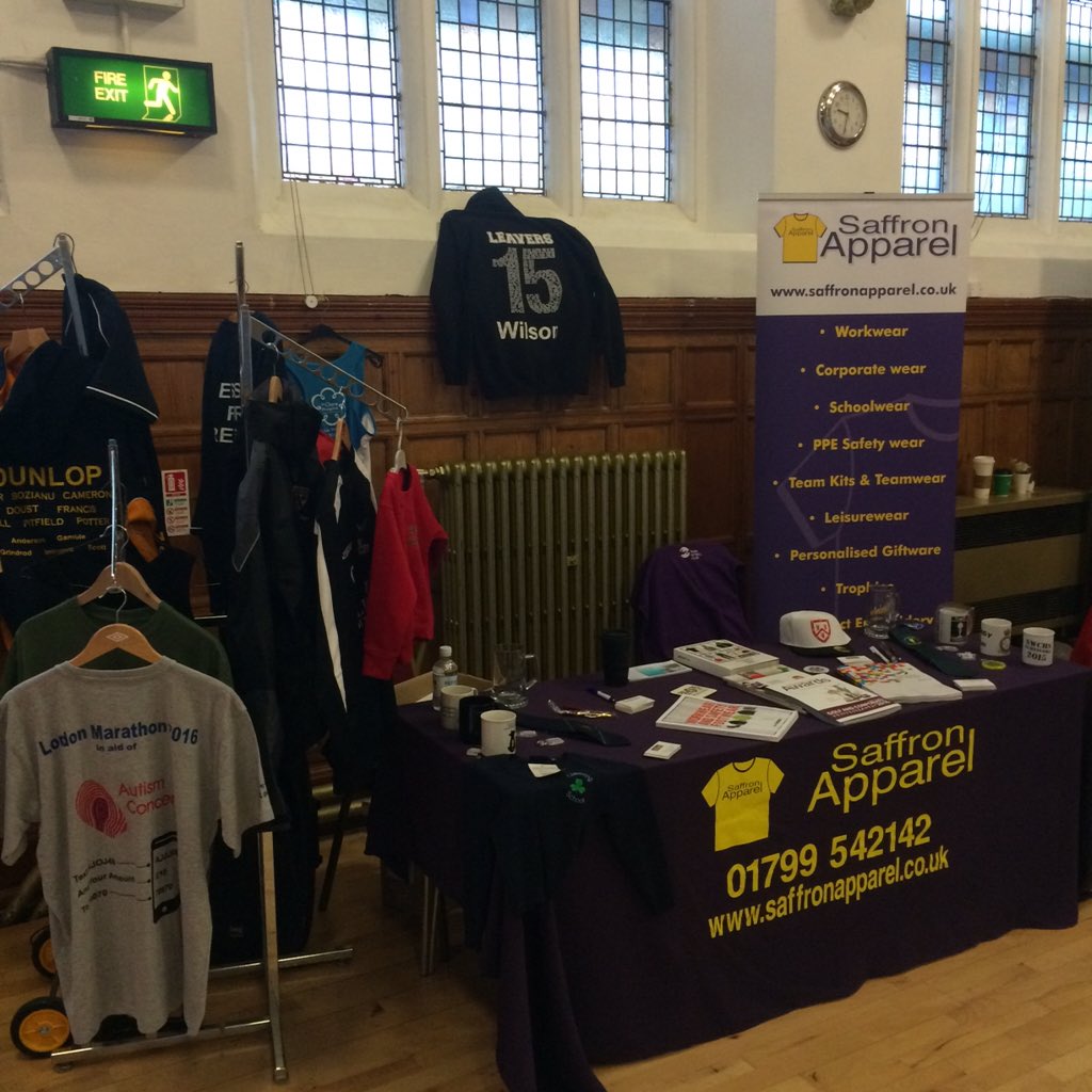 SaffronApparel's tweet photo. We are all set up @SWXPO. Come and see us and other local businesses in the Town Hall. #SWXPO #shoplocal #mysw https://t.co/6bqr6y9lp3