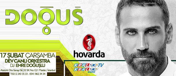 Kral_Muzik's tweet photo. Doğuş, 17 Şubat Çarşamba Gecesi Kral POP Medya Sponsorluğunda İstanbul Hovarda Sahnesinde https://t.co/bKOJtUeQTr