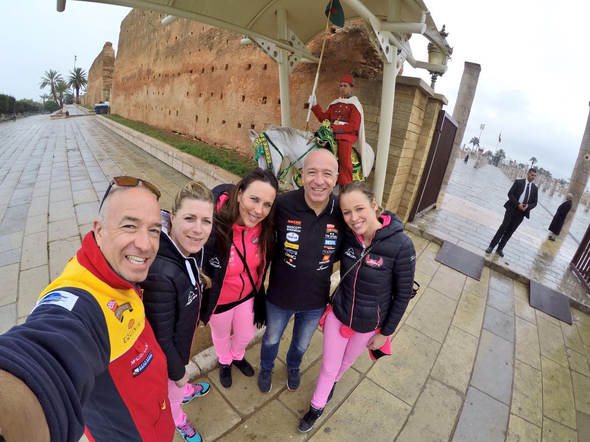 Drivers line up #Rabat promo races #WTCC 🇲🇦👊🏻 Almost ready to race! <a href="/MBennaniRacing/">Mehdi Bennani</a> <a href="/SebastienLoeb/">Sébastien Loeb</a> #GoPro