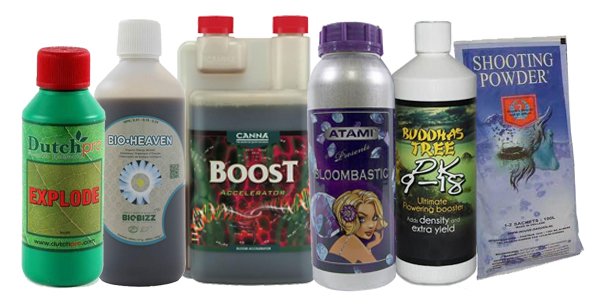 Explode, Bio-heaven, Boost, Bloombastic, Buddha's Tree 9-18. 5% Discount valid for today only!