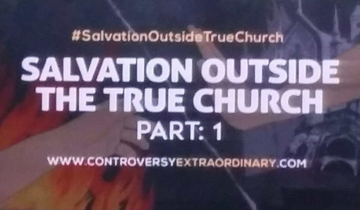 BREAD616's tweet photo. Salvation Outside The True Church (part 1 of 2)
#SalvationOutsideTrueChurch
#TheTruthCaster
https://t.co/b72wCAZapn https://t.co/48aAbl941G