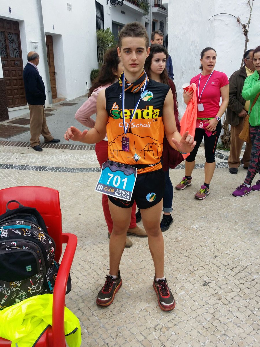 TriFuengirola's tweet photo. El gran Adri en el top ten en los 14 km de la CxM Sierra Blanca 🙌🏃  Enhorabuena @adri_karateka @CDSohailLaSenda  💪💪 https://t.co/nxb32SG5S1