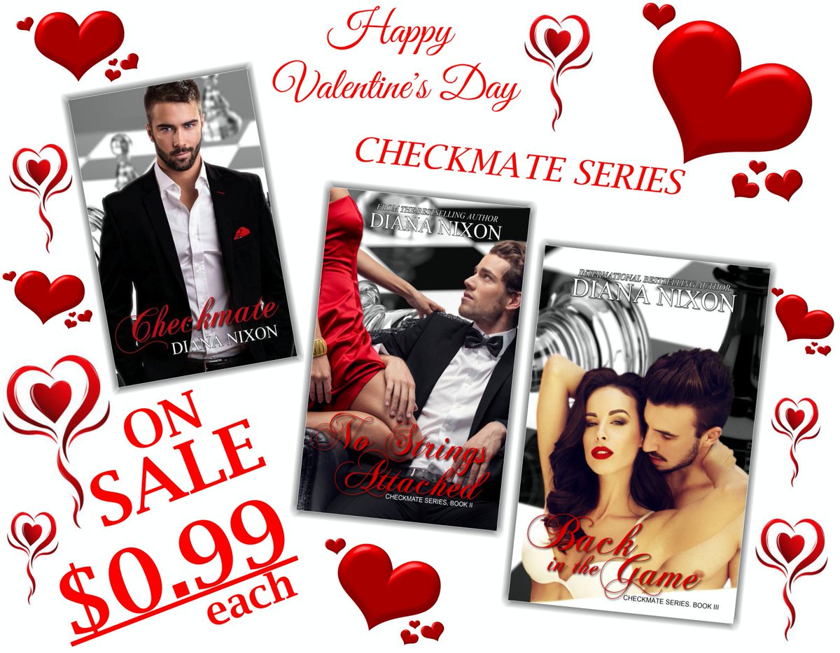 DianaNixon9's tweet photo. #ValentinesDay #CheckmateSeries #SALE #books #romance #comedy #kindle #amazon #1Click #love
https://t.co/k2vKAAduER+ https://t.co/lVzjTaAbNR