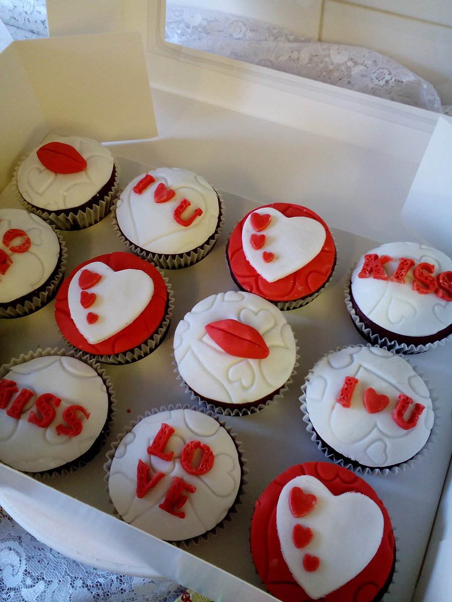 Just completed the last batch of #valentinecupcakes