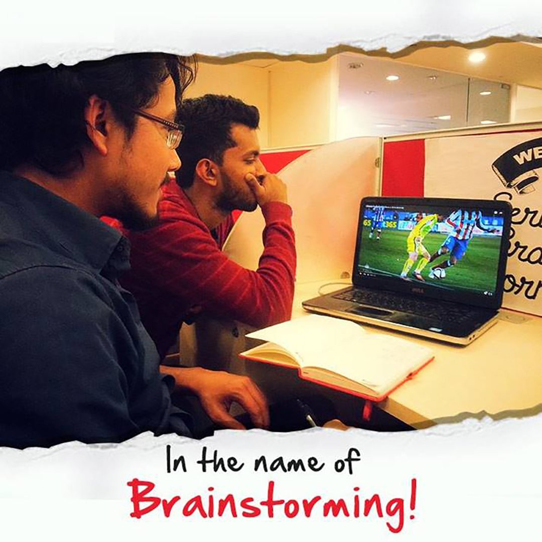 It's not just fun in the egplusww Delhi office -  or... wait a sec? #egpluswwviews #officelife