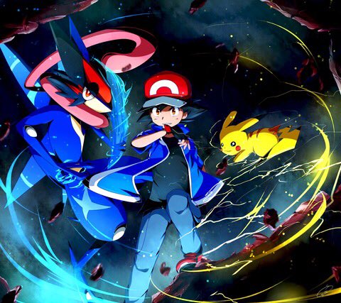 Jan Itor on Twitter: "Epic Satoshi Greninja and Ash 