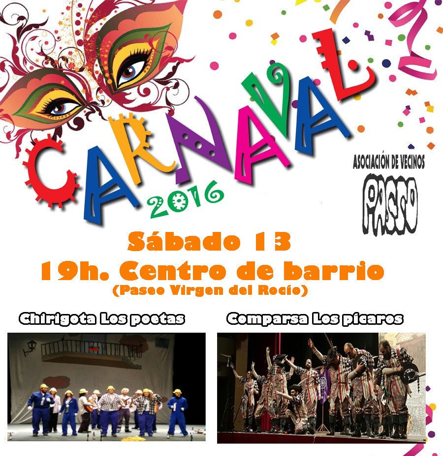 Actuación de hoy junto a la comparsa los pícaros.