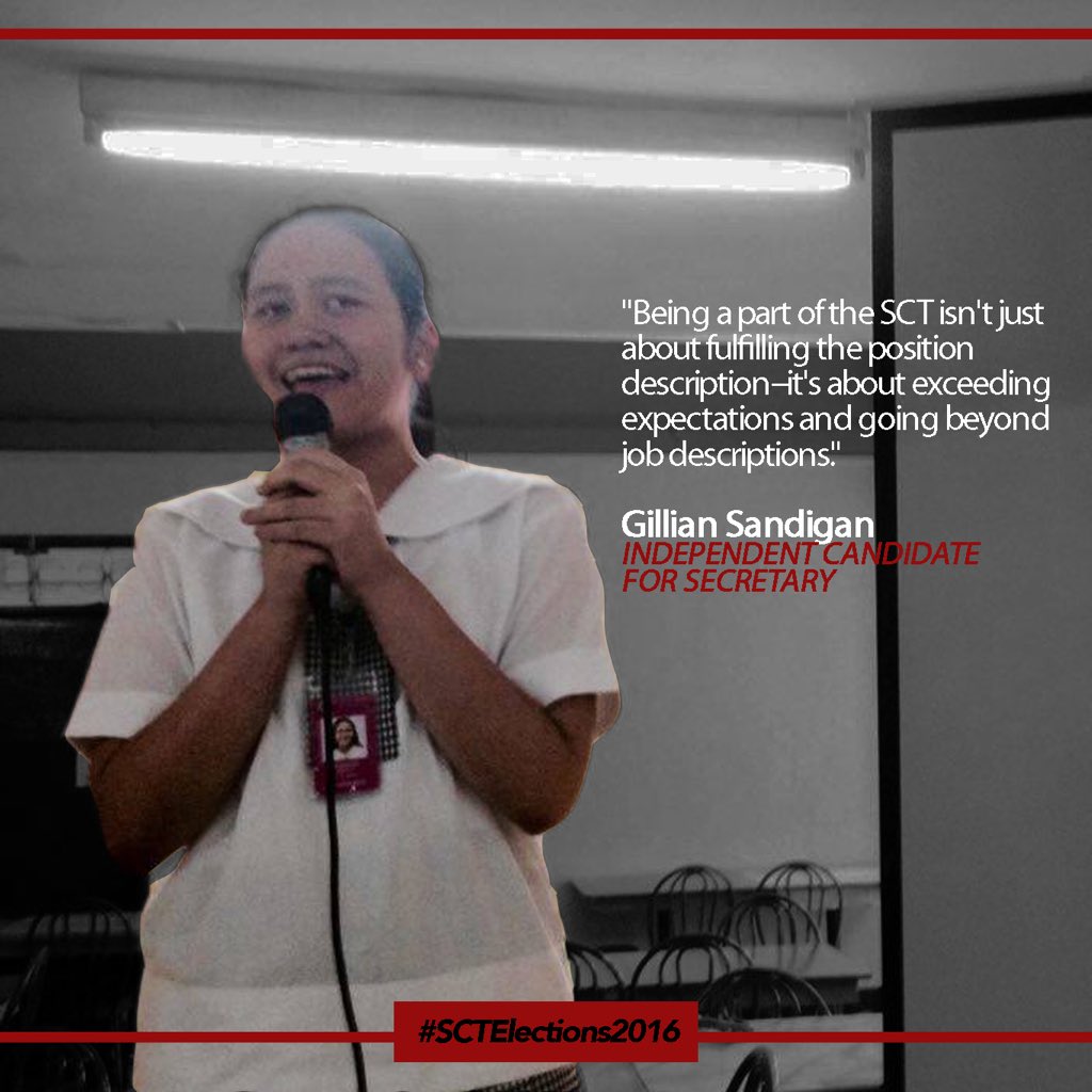 SCTPowerhouse's tweet photo. #YouGotThePower to make the RIGHT choice.

Who will be your the next SCT SECRETARY? https://t.co/AVY5ircuEG