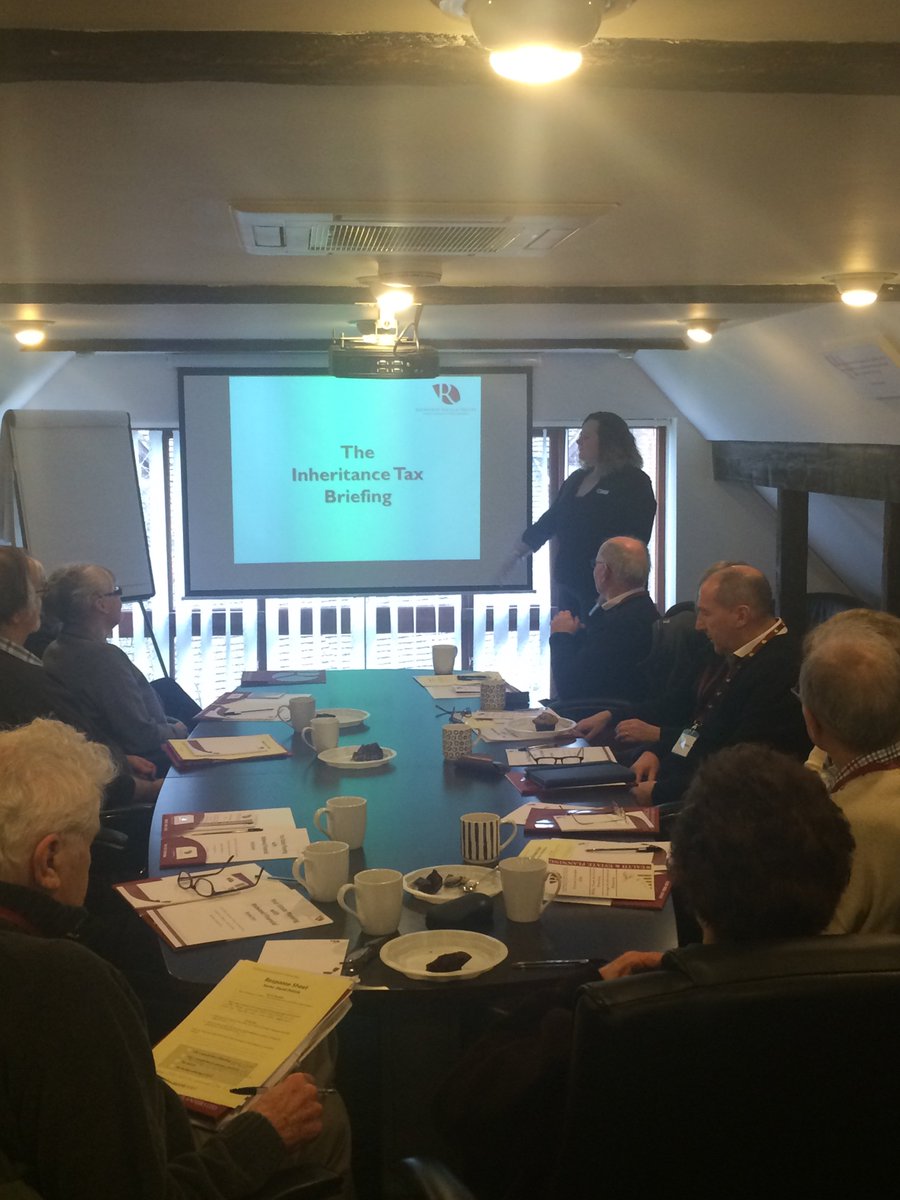 RedwoodAdvisers's tweet photo. Great meeting, updating our clients on the important new Inheritance Tax rules coming into force in April 2017! https://t.co/DzThhazZbt