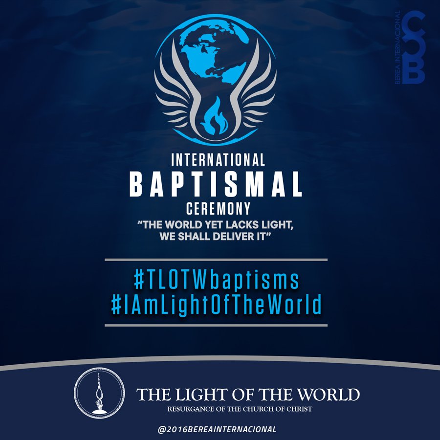BereaInter's tweet photo. International Baptismal Ceremony

February 14, 2016

#LOTWbaptisms
#IAmLightOftheWorld https://t.co/VAThzrpfNC