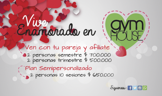 GymHouseCol's tweet photo. ¿Qué mejor regalo de #SanValentin que #UnaVidaMejor? 

5261207-3183414089 https://t.co/vDnA8L8qDm