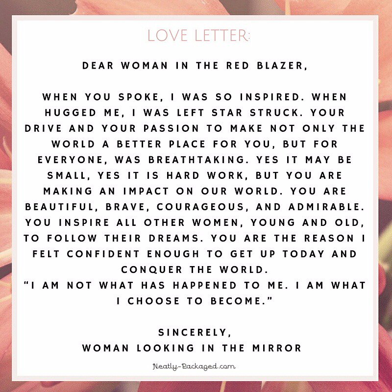 Neatly_Packaged's tweet photo. A love letter I wrote for all women 😘❤📃 #IAmWhatIChooseToBecome #Thesaturdayloveletterseries @TheLoveLibrary https://t.co/a0gZqkyLGD