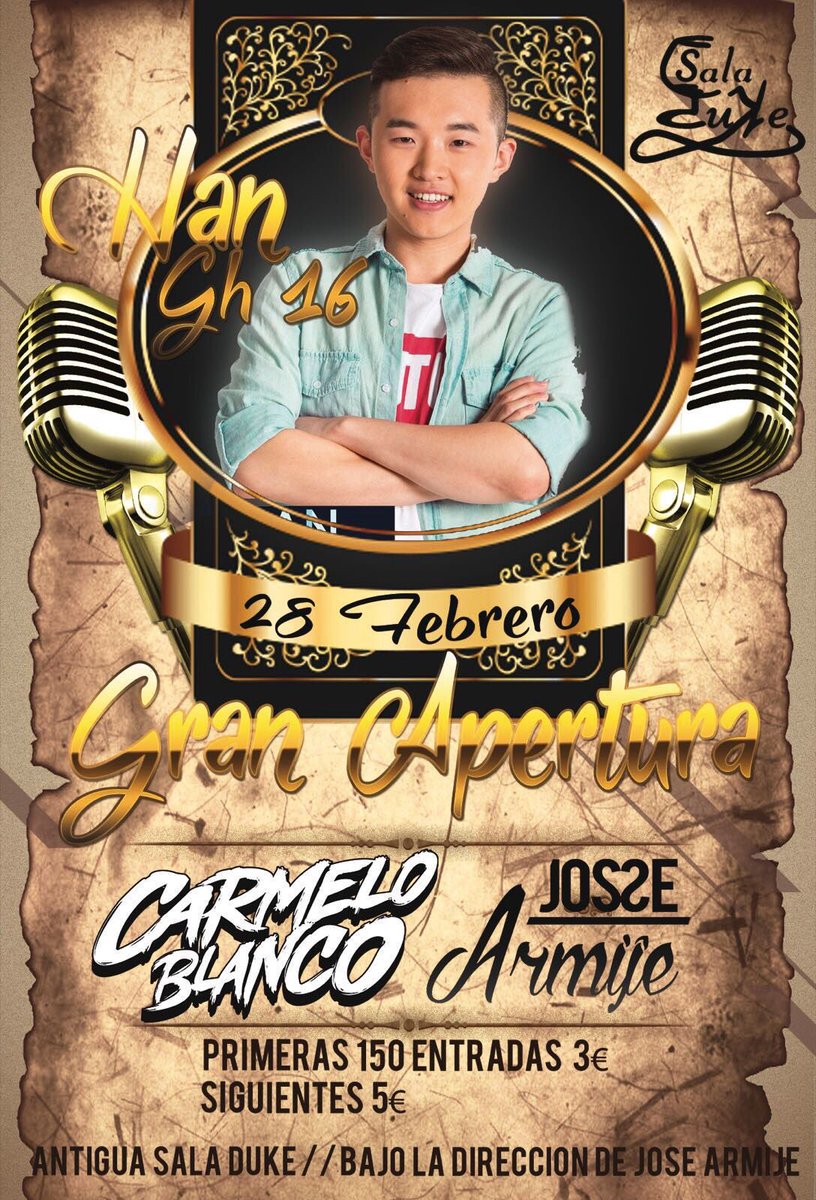 Grupo_Duke's tweet photo. GRAN REAPERTURA DE SALA DUKE! El próximo 28 de febrero os esperamos en Sala Duke, polígono Garrapilos!
Te apuntas? https://t.co/aZi03bJFX3