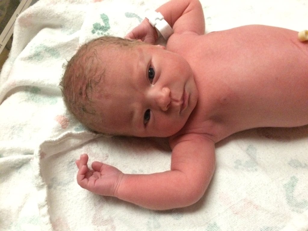 Finally...after 9 long months...we got to meet her! #newbaby #daddyagain