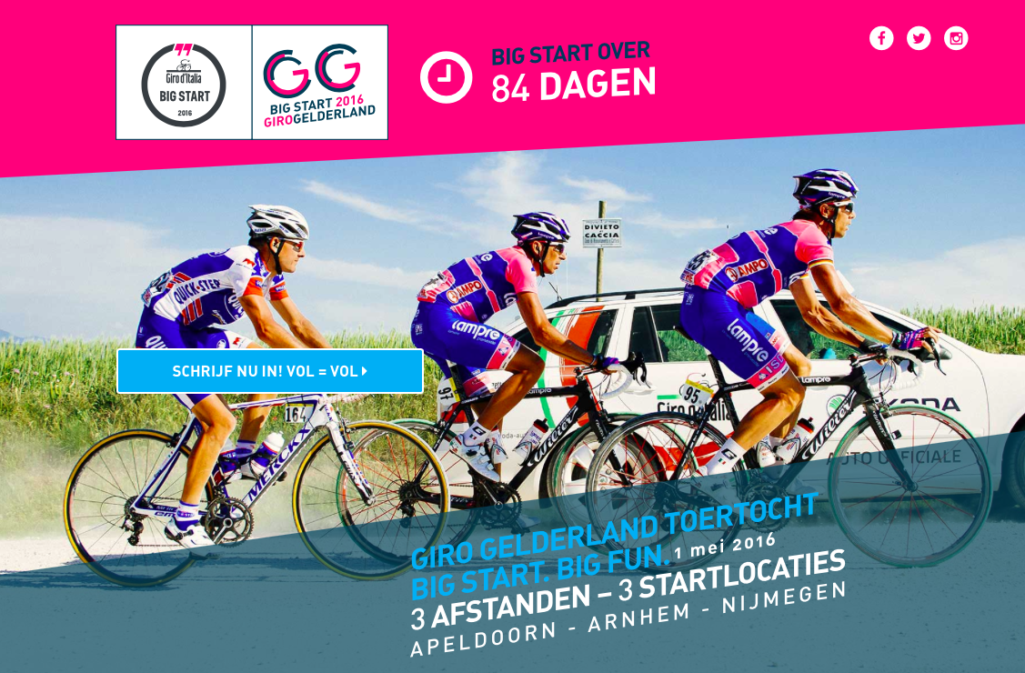 Wil je zelf ook graag meedoen aan de Giro? girogelderlandtoertocht.nl #girogelderland #giro #toertocht
